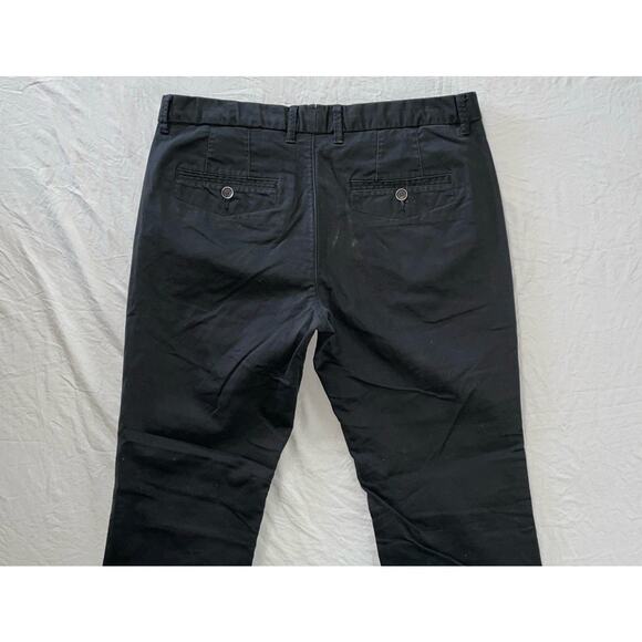 Perk Slim Fit Stretch Flat Front Cotton Chino Pants. Black, Men's 33X30.5. EUC! - Picture 8 of 8